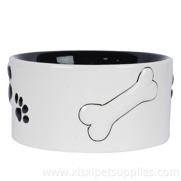 Wholesale Customizable Pet Accessories New Ceramic Pet Dog Bowl